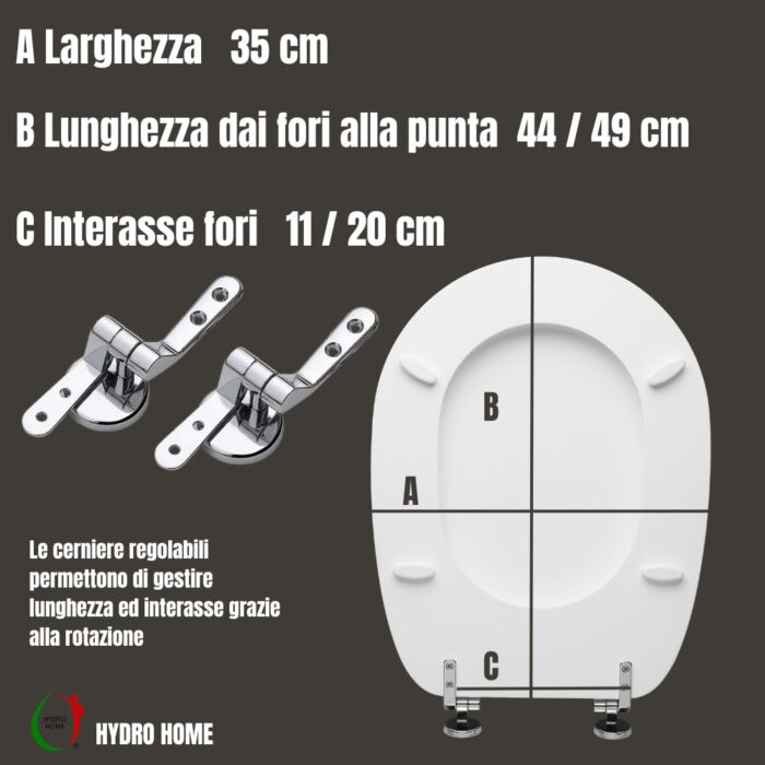 Copriwater Liuto Ideal Standard legno verniciato Bianco I.S. economico - immagine 2