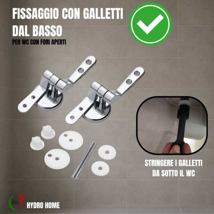 Copriwater Liuto Ideal Standard legno verniciato Bianco I.S. economico - immagine 3
