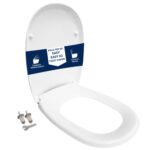 Copriwater Easy Pozzi Ginori Soft Close e Sgancio Rapido termoindurente bianco come originale