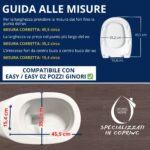 Copriwater Easy Pozzi Ginori Soft Close e Sgancio Rapido termoindurente bianco come originale - immagine 4