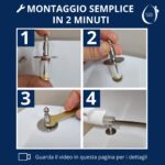 Copriwater Easy Pozzi Ginori Soft Close e Sgancio Rapido termoindurente bianco come originale - immagine 5