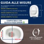 Copriwater Quinta Pozzi Ginori termoindurente bianco come originale - immagine 5