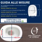 Copriwater Quinta Pozzi Ginori Soft Close e Sgancio Rapido termoindurente bianco come originale - immagine 5