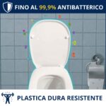 Copriwater Pozzi Ginori Serie 500 dedicato – Termoindurente bianco come originale - immagine 3