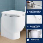 Copriwater Pozzi Ginori Serie 500 dedicato – Termoindurente bianco come originale - immagine 4