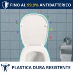 Copriwater Pozzi Ginori Serie 500 Soft Close – Termoindurente bianco con sgancio rapido come originale - immagine 3