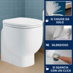Copriwater Pozzi Ginori Serie 500 Soft Close – Termoindurente bianco con sgancio rapido come originale - immagine 4