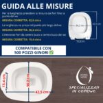 Copriwater Pozzi Ginori Serie 500 Soft Close – Termoindurente bianco con sgancio rapido come originale - immagine 5