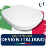 Copriwater Pozzi Ginori Serie 500 Soft Close – Termoindurente bianco con sgancio rapido come originale - immagine 7