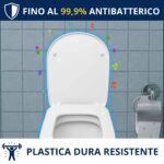 Copriwater Gemma 2 Dolomite termoindurente bianco come originale - immagine 3