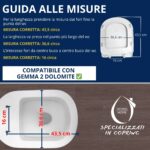 Copriwater Gemma 2 Dolomite termoindurente bianco come originale - immagine 5