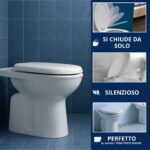 Copriwater Pozzi Ginori Ydra Soft Close – Termoindurente bianco come originale - immagine 4