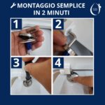 Copriwater Rettangolare HH313 fissaggio dall'alto compatibile con vari modelli termoindurente bianco - immagine 6