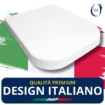 Copriwater Rettangolare HH313 fissaggio dall'alto compatibile con vari modelli termoindurente bianco - immagine 7