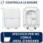 Copriwater Conca Ideal Standard termoindurente bianco - immagine 2