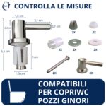Pozzi Ginori kit Cerniere Cromo per Sedili Copriwater - immagine 2