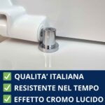 Pozzi Ginori kit Cerniere Cromo per Sedili Copriwater - immagine 4