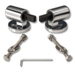 Cerniere regolabili Soft Close fissaggio dall alto per copriwc termoindurente con tassello rettangolare