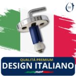 Cerniere regolabili fissaggio dall' alto acciaio inox per copriwc termoindurente - immagine 7