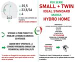OCCASIONE, piccolo difetto - Copriwater Small + Twin Ideal Standard legno rivestito in resina poliestere - immagine 4