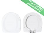 OCCASIONE, piccolo difetto - Copriwater Small + Twin Ideal Standard legno rivestito in resina poliestere