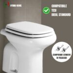 OCCASIONE, piccolo difetto - Copriwater Tesi Ideal Standard legno verniciato Bianco EUR economico - immagine 8