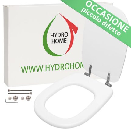 OCCASIONE, piccolo difetto - Copriwater Tesi Ideal Standard legno verniciato Bianco EUR economico