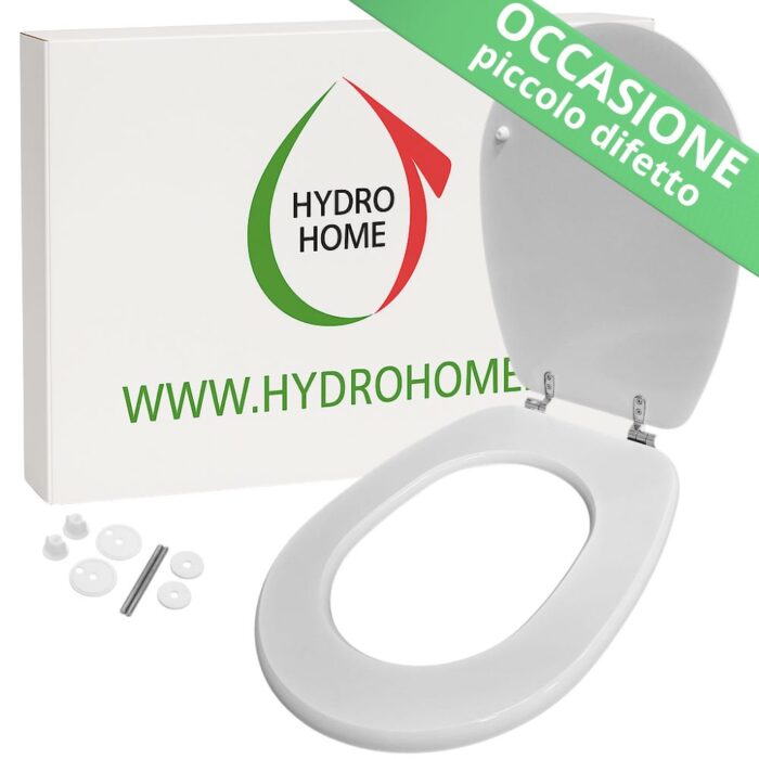 OCCASIONE, piccolo difetto - Copriwater Liuto Ideal Standard legno verniciato Bianco I.S. economico - immagine 1