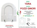 OCCASIONE, piccolo difetto - Copriwater Ydra Pozzi Ginori legno rivestito in resina poliestere bianco - immagine 3