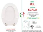 OCCASIONE, piccolo difetto - Copriwater Iril Scala legno rivestito in resina poliestere bianco - immagine 3