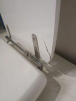 OCCASIONE, piccolo difetto - Copriwater Iril Scala legno rivestito in resina poliestere bianco - immagine 2