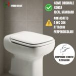 OCCASIONE, piccolo difetto - Copriwater Conca Ideal Standard Whisky legno rivestito resina poliestere come originale - immagine 5