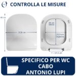 Copriwater Cabo Antonio Lupi dedicato – Termoindurente bianco come originale - immagine 2