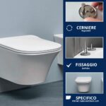 Copriwater Cabo Antonio Lupi dedicato – Termoindurente bianco come originale - immagine 3