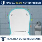 Copriwater Cabo Antonio Lupi dedicato – Termoindurente bianco come originale - immagine 4