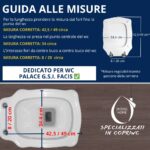 Copriwater Palace G.S.I. Facis legno rivestito in resina poliestere bianco Come Originale - immagine 5