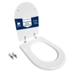 Copriwater Valentina Alfa Ceramiche legno rivestito in resina poliestere bianco