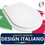 Copriwater Valentina Alfa Ceramiche legno rivestito in resina poliestere bianco - immagine 6