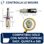 Cerniere soft close sgancio rapido per copriwater Hydro Home Easy 500 Quinta - immagine 2