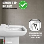 OCCASIONE, piccolo difetto - Copriwater Conca Ideal Standard Nero legno rivestito resina poliestere come originale - immagine 6