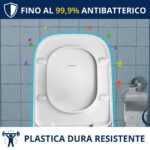 Copriwater Smyle Square Geberit – Slim Termoindurente bianco Originale - immagine 3