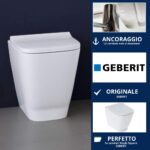 Copriwater Smyle Square Geberit – Slim Termoindurente bianco Originale - immagine 4
