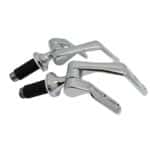 Cerniere per copriwc Aero in legno fisse ad espansione dall'alto cromo lucido