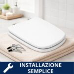 Cerniere per copriwc Aero in legno fisse ad espansione dall'alto cromo lucido - immagine 3