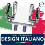 Cerniere per copriwc You e Me in legno fisse con piastra ad espansione dall'alto cromo lucido - immagine 5