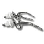 Cerniere per copriwc Conca termoindurente inclinate in acciaio