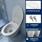 Copriwater LFT Spazio Simas Slim termoindurente bianco come originale - immagine 4