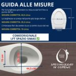 Copriwater LFT Spazio Simas Slim Soft Close termoindurente bianco come originale - immagine 5