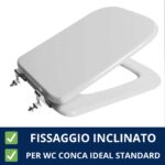 Cerniere per copriwater Conca legno Bemis inclinate cromate - immagine 4