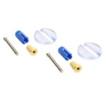 Kit fissaggi cerniere dall'alto ad espansione per copriwater